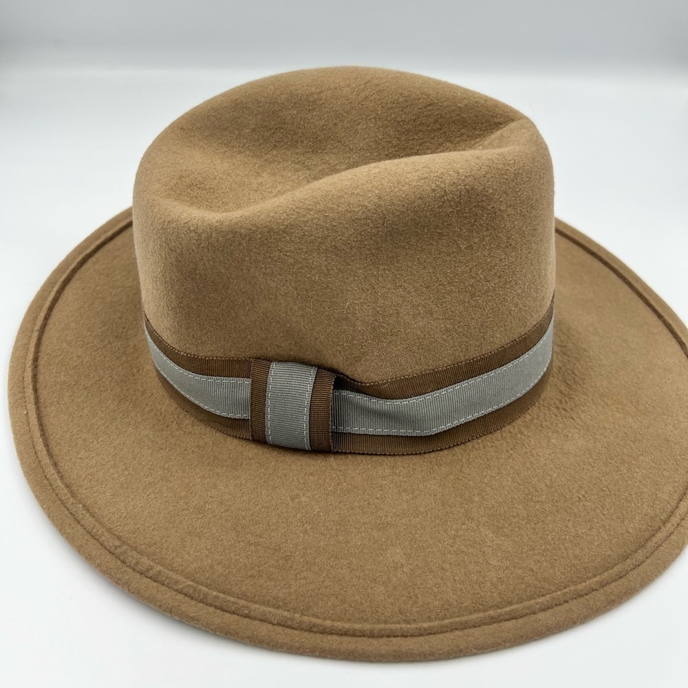 Hat Attack Tan Wool Fedora Hat - image 5